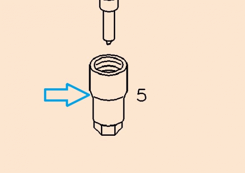 0131 9764 Nozzle cap nut