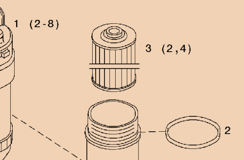 0134 0130 Filter insert Strainer element