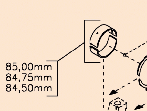 0293 1755 Main bearing 0,50
