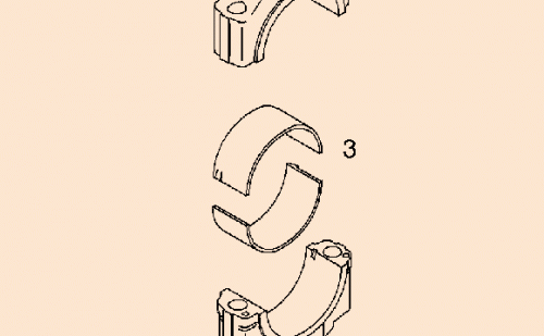 0410 3657 Bearing shell 0,50
