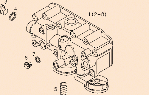 0420 7208 Oil cooler box