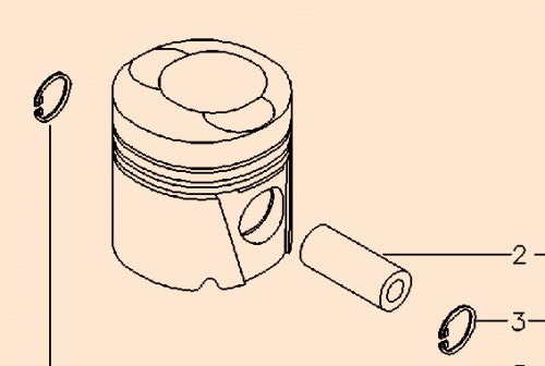 0423 4526 Piston STD 0423 4084, 0423 4524, 102074, 99 955 600, 0423 5948