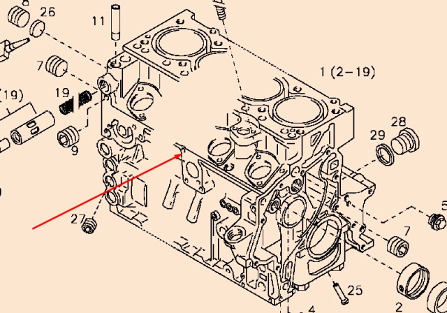 0428 1940 Engine block 