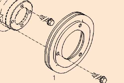 0428 2818 V-grooved pulley