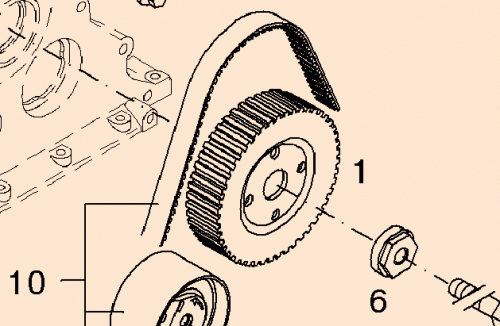 0428 6428 Synchr.belt pulley