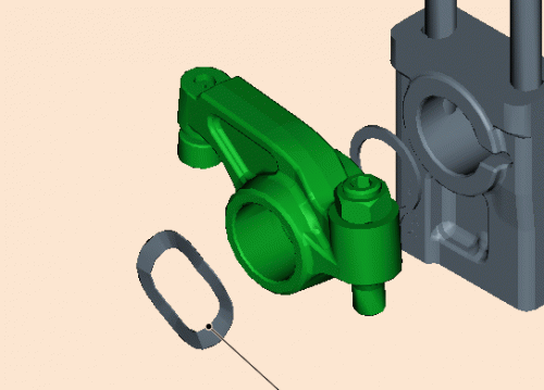 0450 1048 Rocker arm outlet