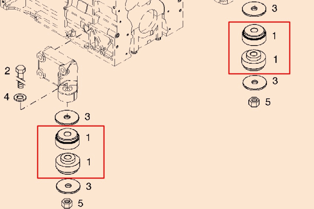 0490 6041 Mounting foot 04906041