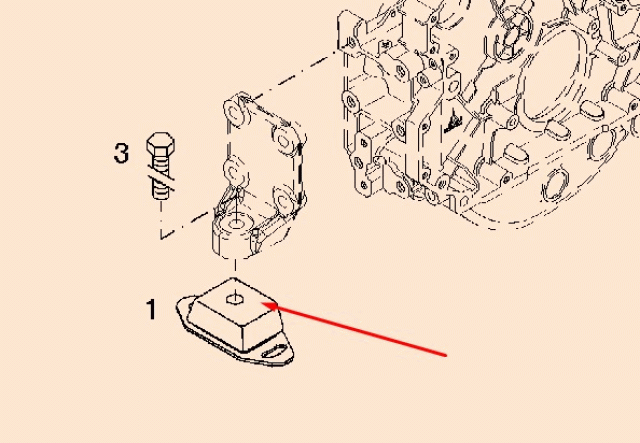 0490 6355 Mounting foot 16N10-30118 / TCD2013 L04 4V DEUTZNFZ