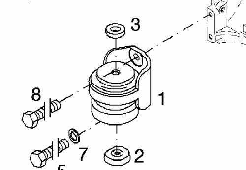 0216 7498 Mounting foot