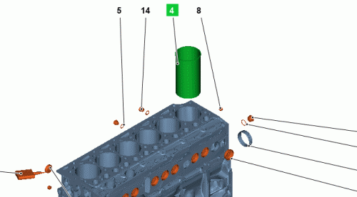 0451 5121 Cylinder liner