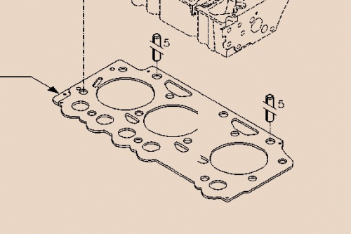 0429 4196 Cylind.head gasket