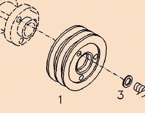 0425 6795 V-grooved pulley