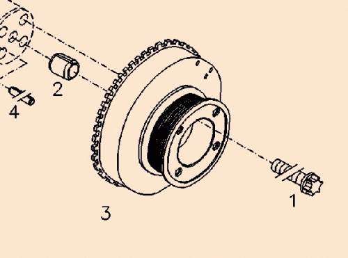 0425 4829 V-rib.belt pulley