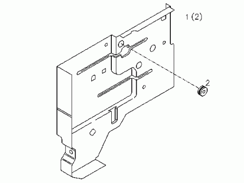 0427 1890 Air duct rear wall