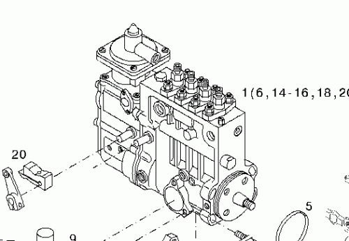 0423 7660 Fuel injector pump