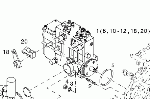 0423 5196 Fuel injector pump