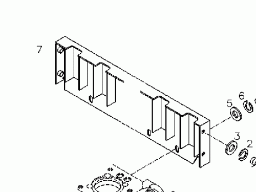 0415 3868 Cooling air baffle