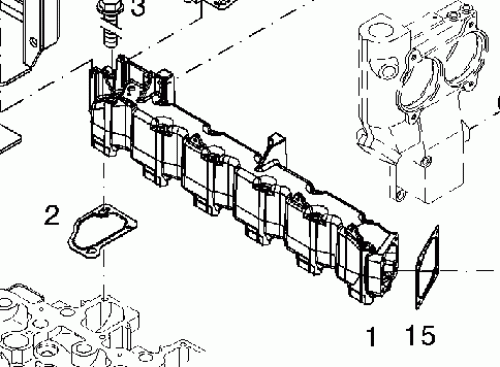 0490 9364 Charge air pipe