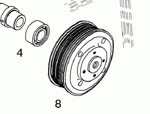 0428 5763 V-rib.belt pulley