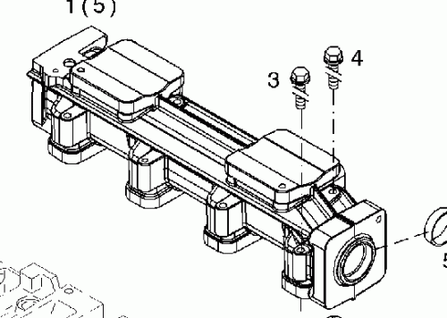 0425 2927 Charge air pipe