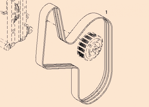 0118 3160 V-ribbed belt