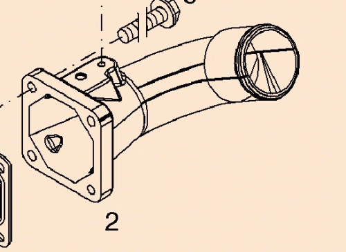 0428 9929 Charge air elbow