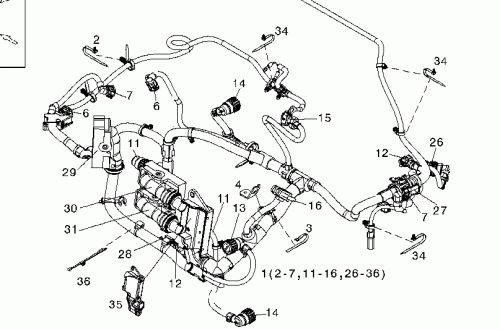 0421 7532 Cable harness