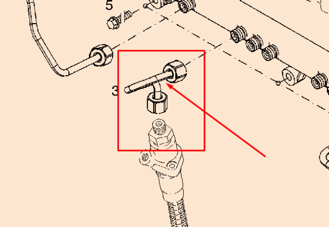0429 9674 High pressure pipe