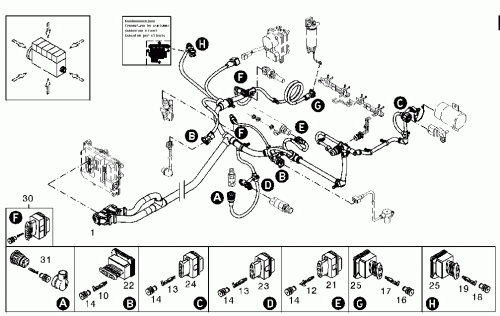 0421 4646 Cable harness