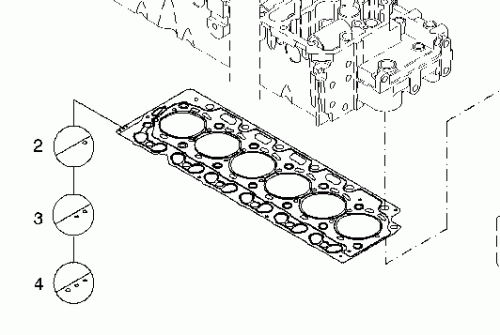 0429 3262 Cylinder head gasket 1,2