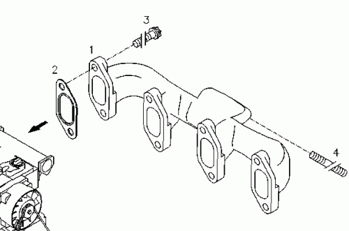 0427 1321 Exhaust manifold