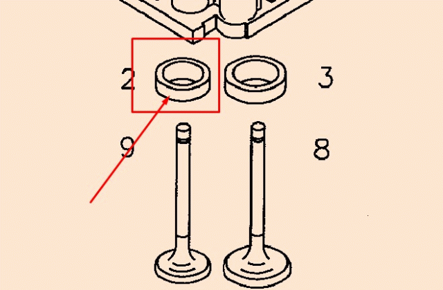 0417 0178 Valve seat insert 04170178 Valve Seat Insert (OEM) 04272031 / F1011L